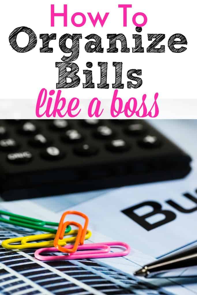 how to organize your bills at home