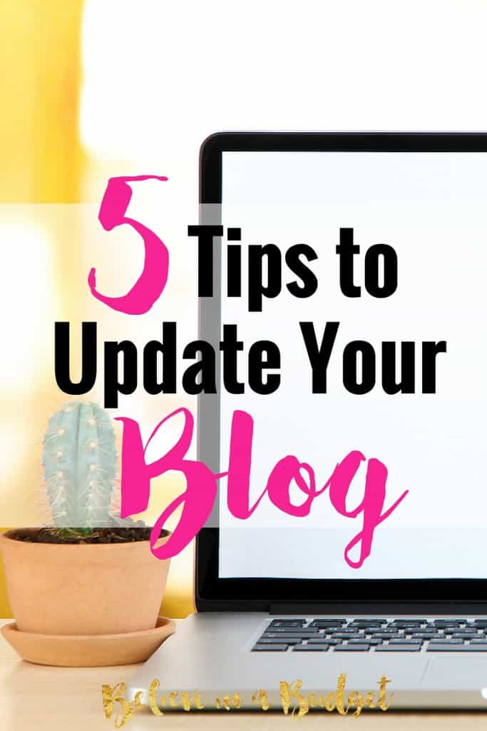 When it comes to blogging, there are so many blogging tips out there! One important blogging tip is how important your blog's appearance is. You should update your blog periodically, sort of like a makeover! Here are 5 tips to update your blog. 