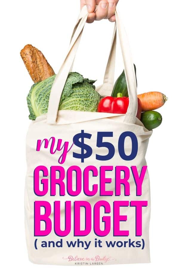 Here is my $50 grocery budget so I can save money on groceries. 