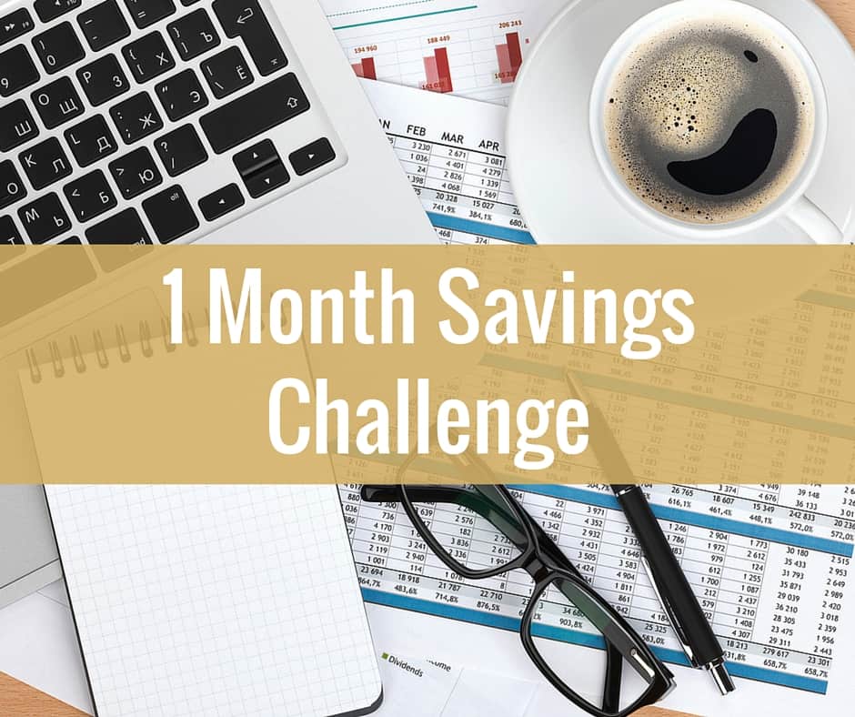 One Month Savings Challenge