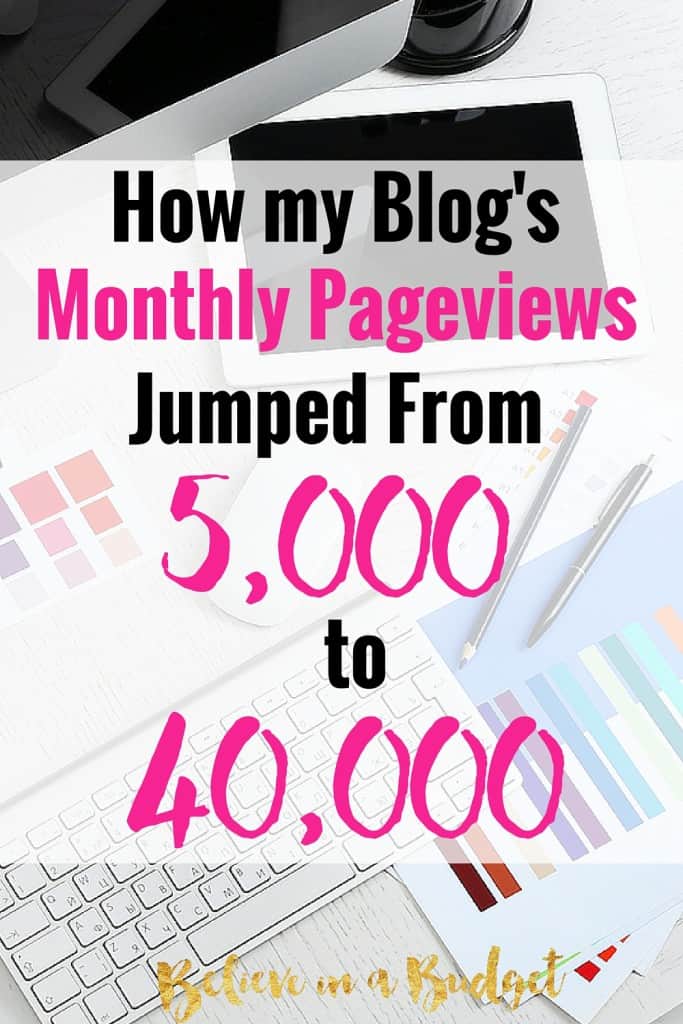 As a blogger, I have been working hard to increase my blog pageviews. I was able to achieve this increase in blog traffic pretty quickly! Here are all the ways I was able to grow my new blog!