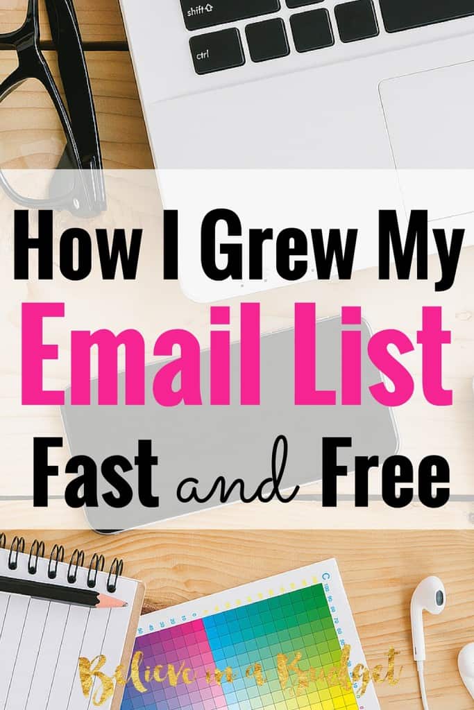 As a new blogger, I was really at a loss on the importance of creating an email list and why I needed one. I wasn't selling any products, so why did I need one? It turns out you do! I grew my list in 4 months by doing 1 thing in a totally non-icky way. Here's how I grew my email list!