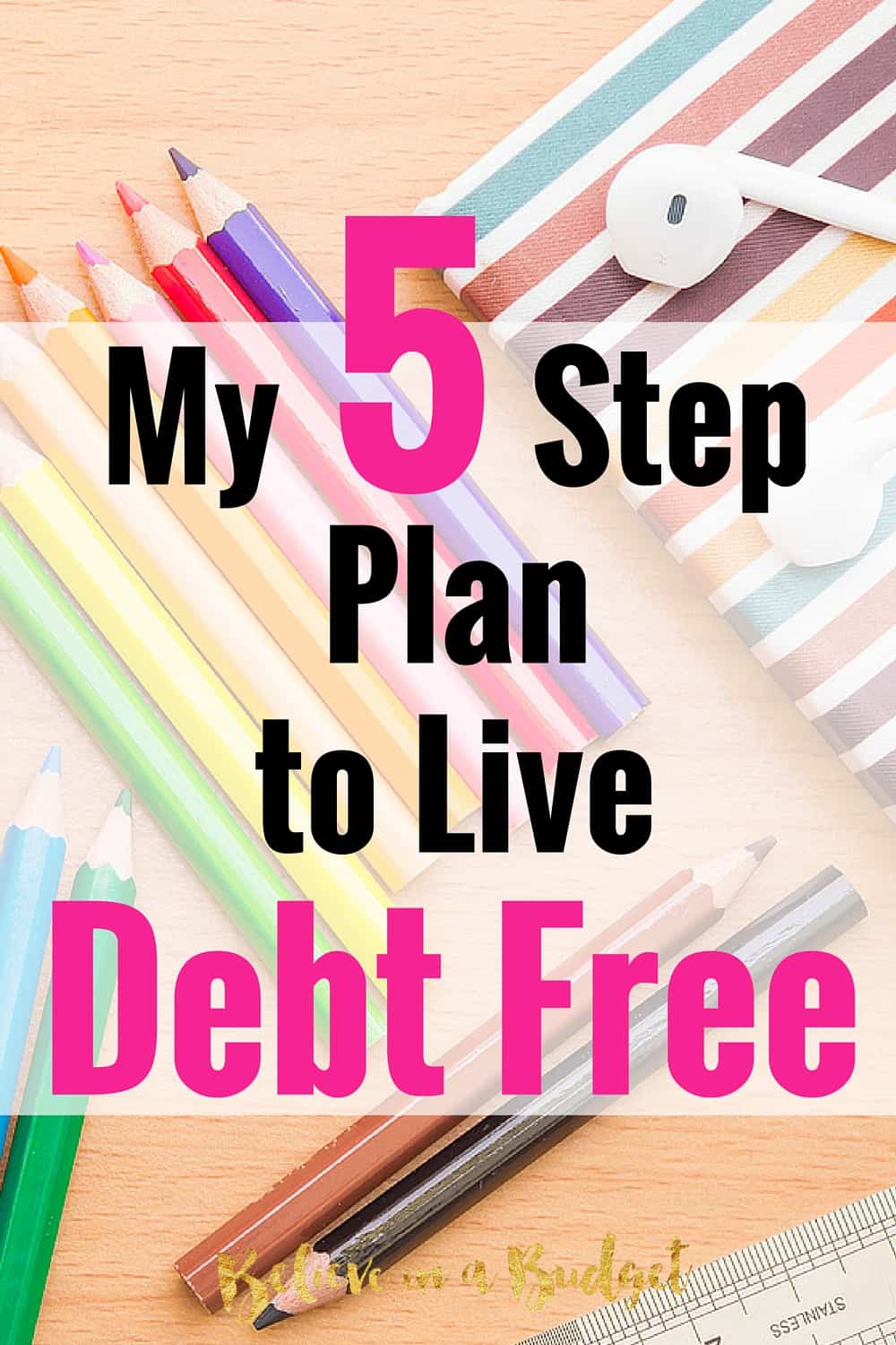 5 Step Plan To Live Debt Free