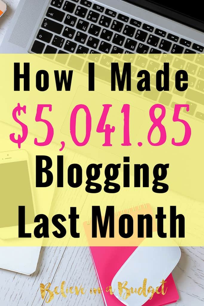 Learn how this blogger makes a full time income while working part time on her blog. She's sharing how she earns all of her income and breaks down each category. If you want to make more money, learn how blogging is a great side hustle! 