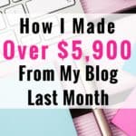 This is my sixth month blogging full time! This is my highest online income report to date. I'm sharing all the ways I'm making money, including ad revenue, sponsored posts, etc. If you want to make extra money, you need to read this report and learn how you can too!