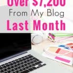 Each month I share an online income report from blogging. Blogging has been the best side hustle to earn extra money! I blog part time and freelance part time to earn money. Here's my latest blogging income report.