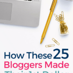 Have you ever thought about starting a blog to make money? Learn how these 25 bloggers made money from blogging. They are sharing their very first income report and how they made their first dollar!