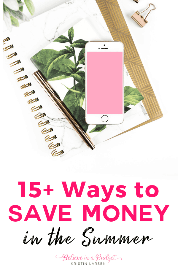 Here are fifteen ways to save money this summer if you want to get out of debt, reduce spending and create a better budget!