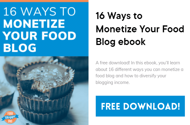 ebook optin image showcasing how to become a food blogger and monetize your blog