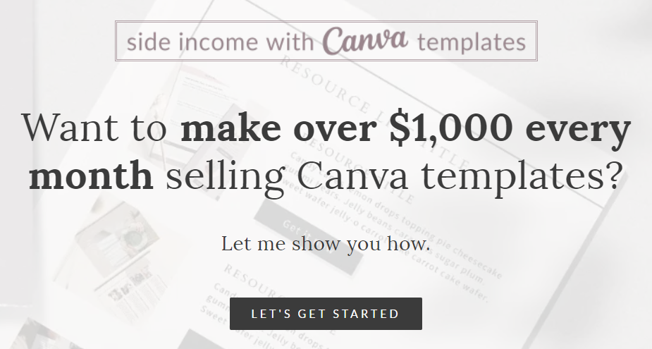 how to sell canva templates course