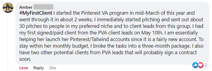 pinterest va review by amber